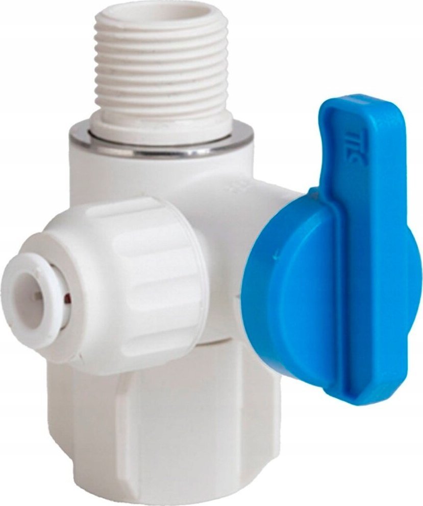 KFA KĄTOWY ZAWÓR ODCINAJĄCY DO PODŁĄCZENIA BATERII FILTRUJĄYCH 3/8”x3/8”x1/4"