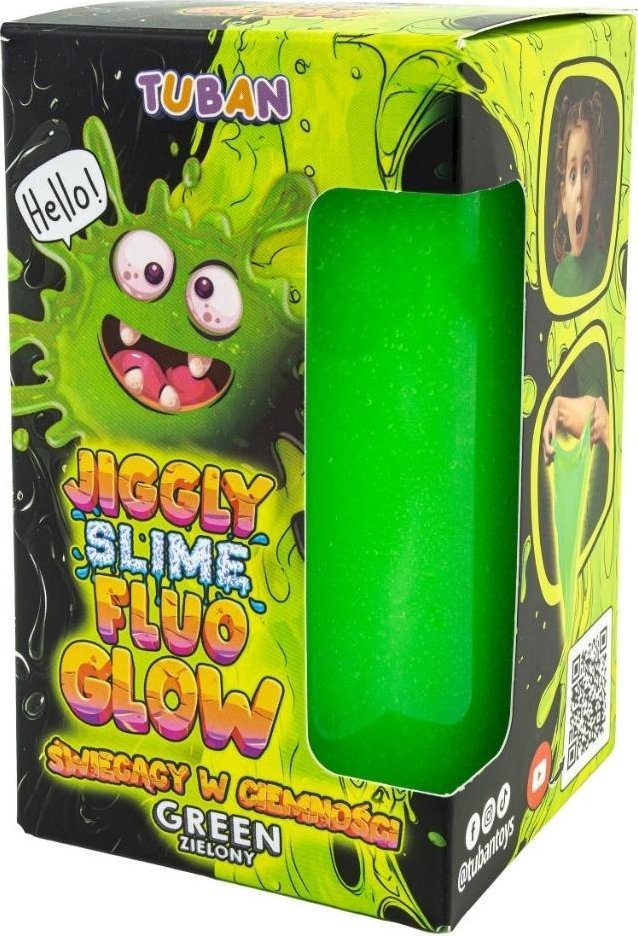 Jiggly Slime Fluo Glow zielony
