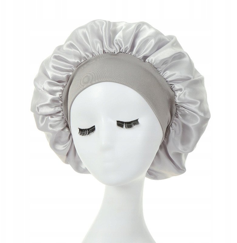 CZEPEK do SUSZENIA Włosów NA NOC PO KĄPIELI Szary