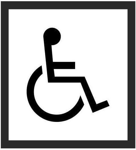 STICKER WC FOR THE DISABLED 130X130MM
