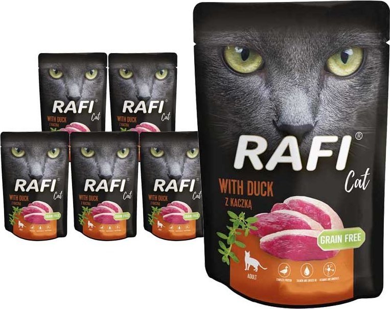 Dolina Noteci RAFI Cat Adult z kaczką 10x100g