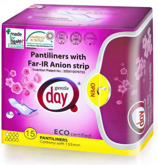 Gentle Day Wkładki do codziennego stosowania z paskiem anionowym 30 sztuk