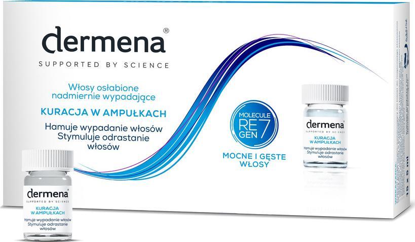 Dermena Dermena Hair Care Kuracja w ampułkach hamująca wypadanie włosów 15 x 5ml