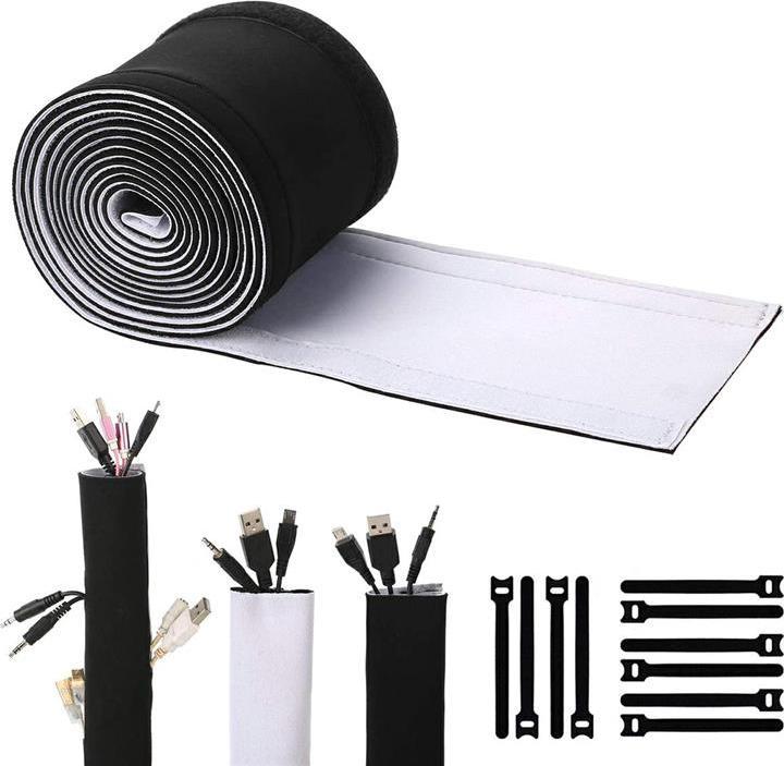 Organizer Aptel Otulina na przewody Czarny 1 sztuka (AG380F)