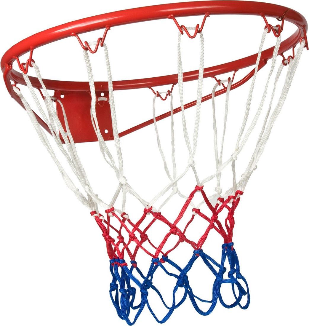 Enero Obręcz do kosza 43cm z siatką Enero czerwona