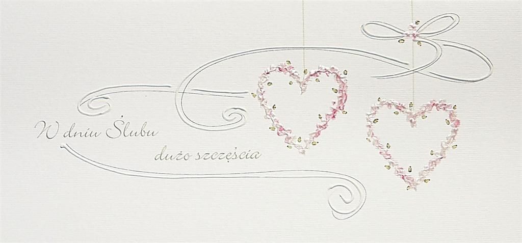 MAK Karnet Ślub DL S13 - Serca