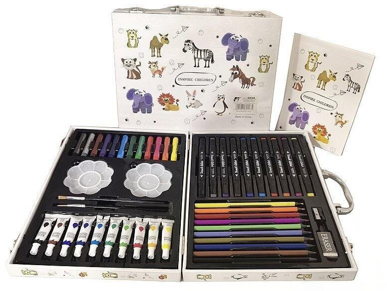 Zestaw do malowania i rysowania w walizce