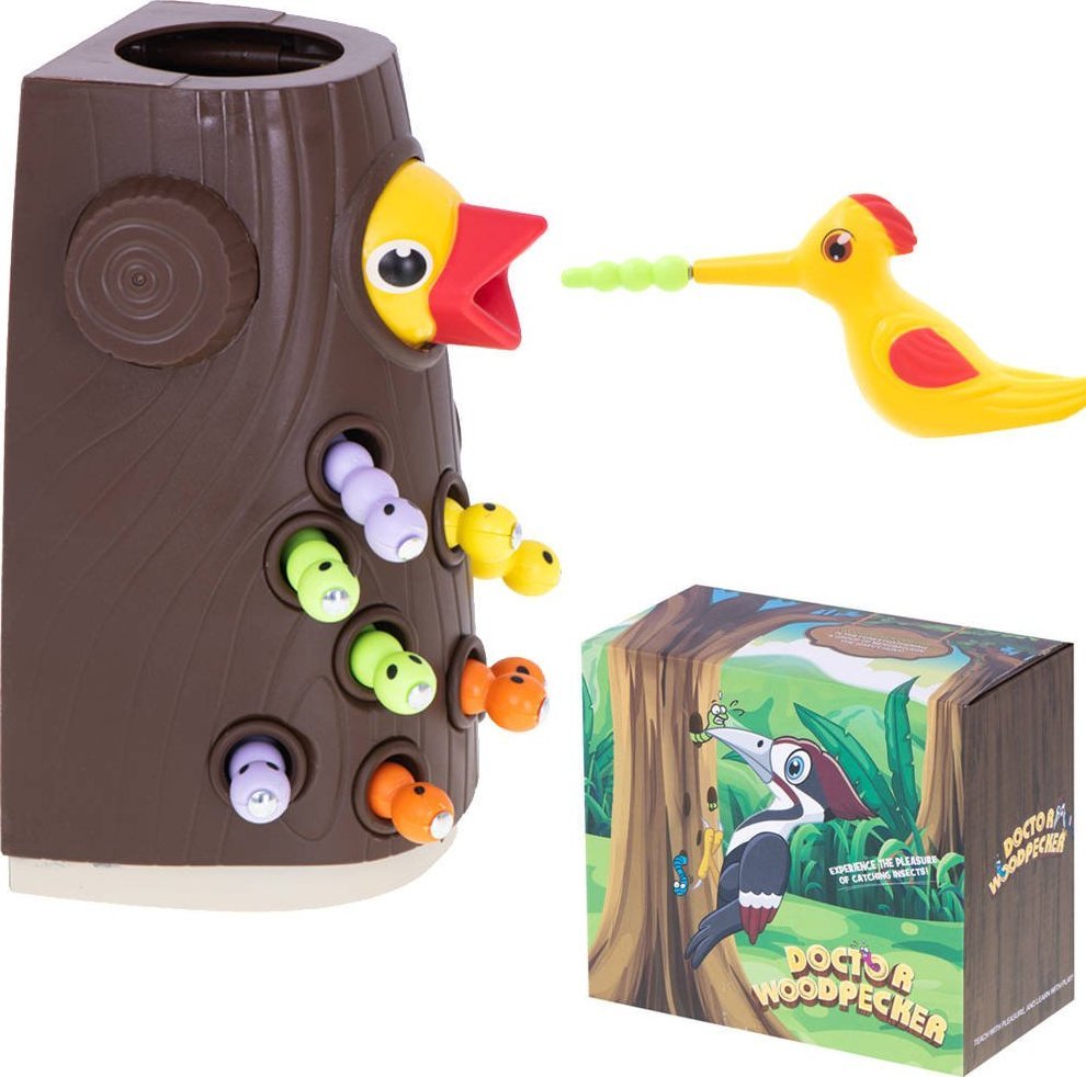 KIK Gra magnetyczna nakarm ptaszka złap robaczka