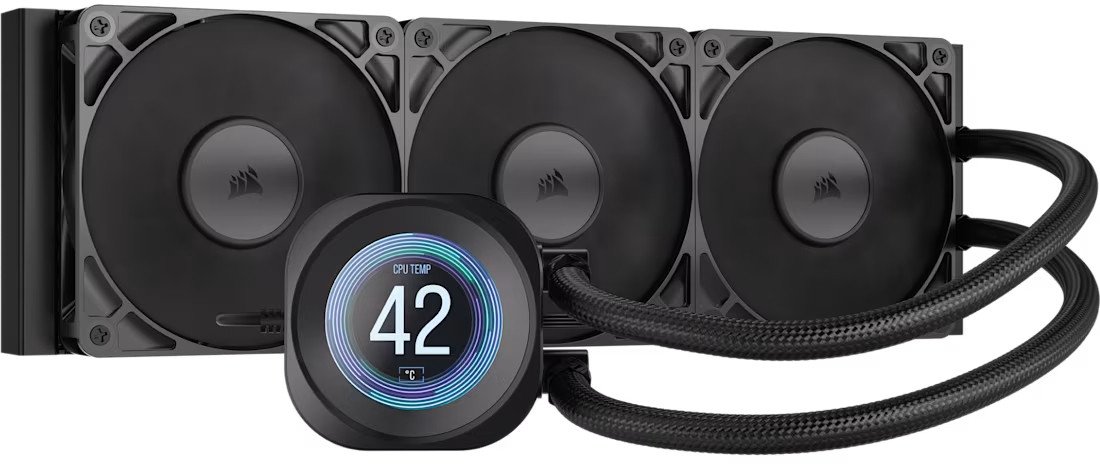 Chłodzenie wodne Corsair Nautilus 360 RS LCD Czarne (CW-9061033-WW)