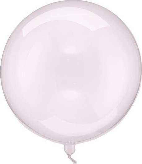 Balon Kula transparentny róż 40cm