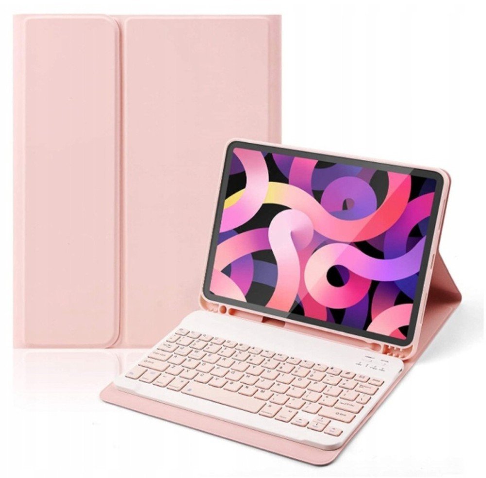Etui Supero Keybord Case z bezprzewodową klawiaturą do iPad Mini 7, różowe