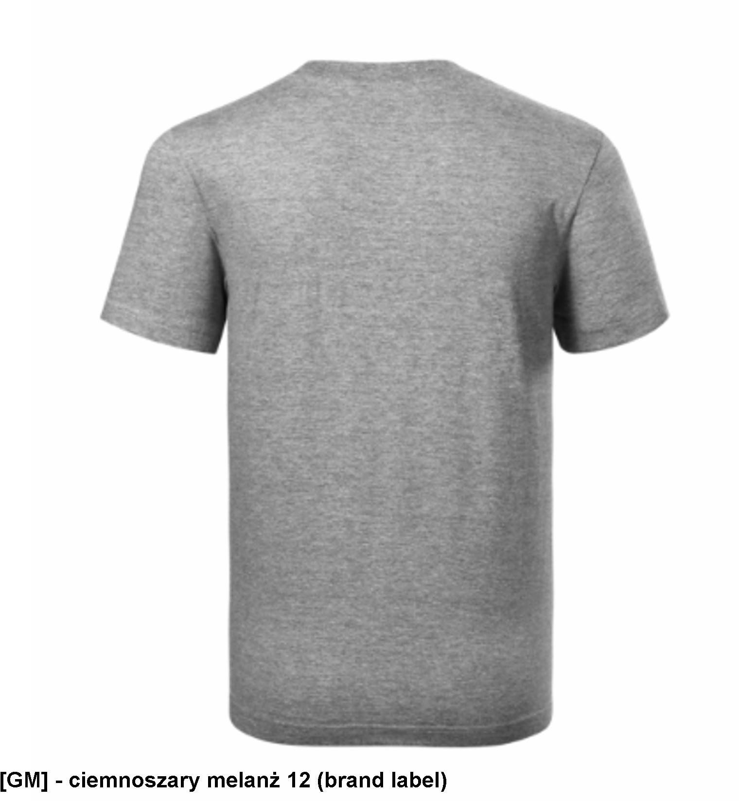 Recall R07 - ADLER - Koszulka unisex, 200 g/m2 - ciemnoszary melanż 12 (brand label) L