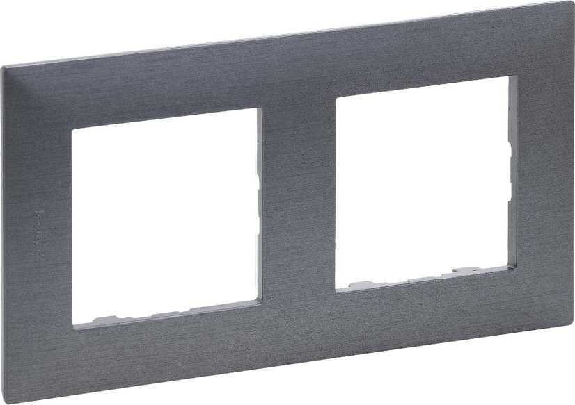 Legrand Niloe Step Ramka podwójna 2x stal szczotkowana 863992