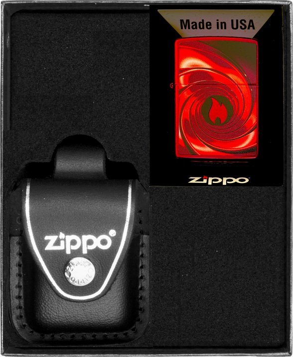 Zestaw ZIPPO Zapalniczka CANDY APPLE RED SWIR Prezentowy No3