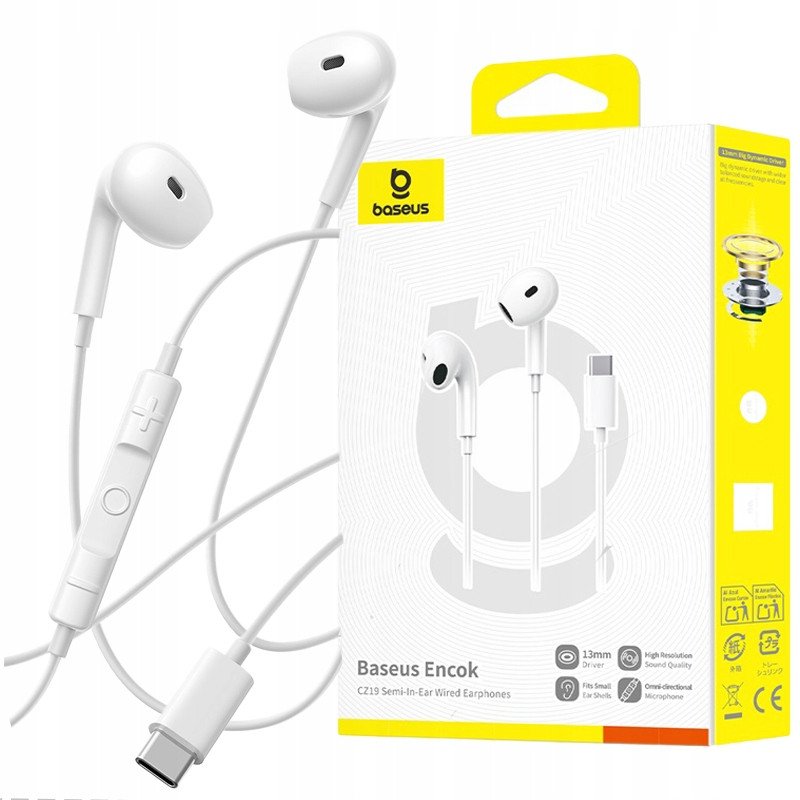 Słuchawki Baseus Encok CZ19 białe