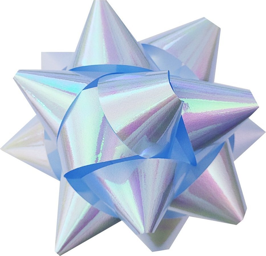 Fastima Rozetka Niebieska KOKARDA do prezentów 12cm 25D