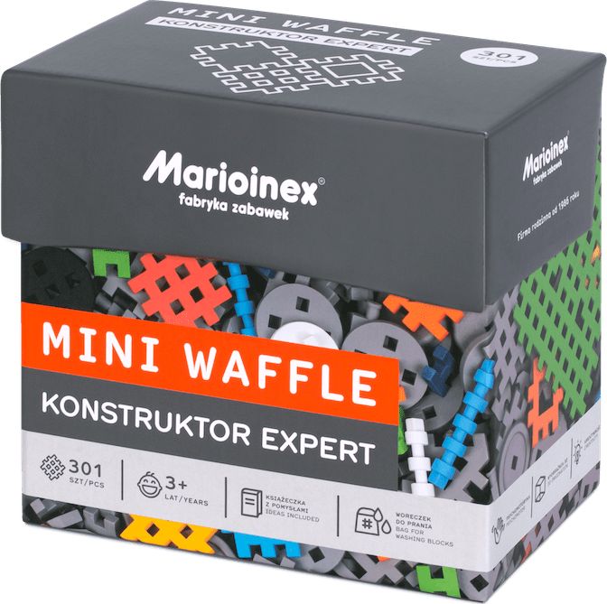 Marioinex Klocki Mini Waffle Konstruktor Expert 301 elementów (904039)