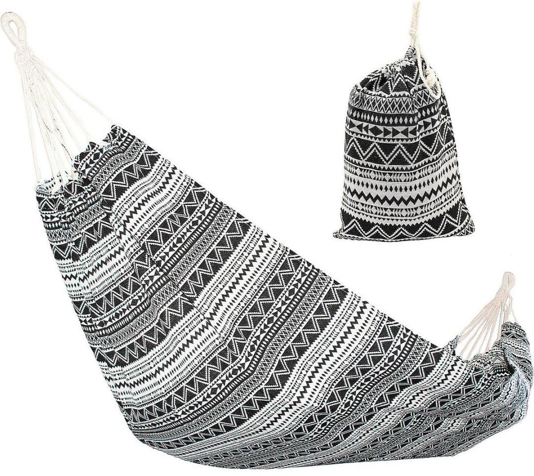 HAMAK OGRODOWY 1 OSOBOWY 200x100CM ETNO Z POKROWCEM 1063980