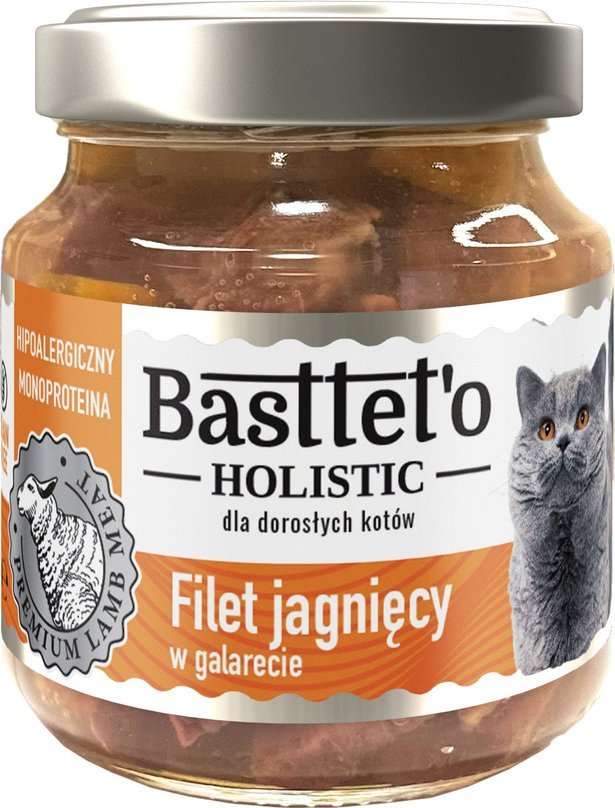 Bastteto Basttet'o Holistic filet jagnięcy w galerecie dla kotów 130g