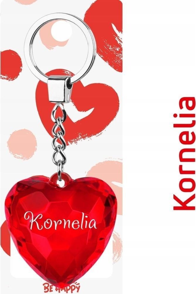 Brelok serce Kornelia