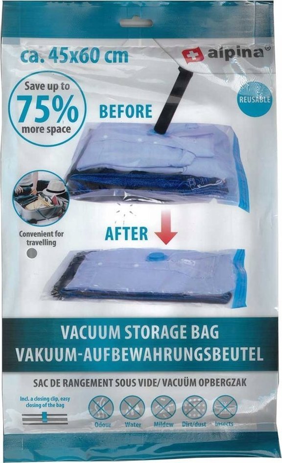 Alpina Worek torba próżniowa do przechowywania ubrań, pościeli 45x60cm ALPINA