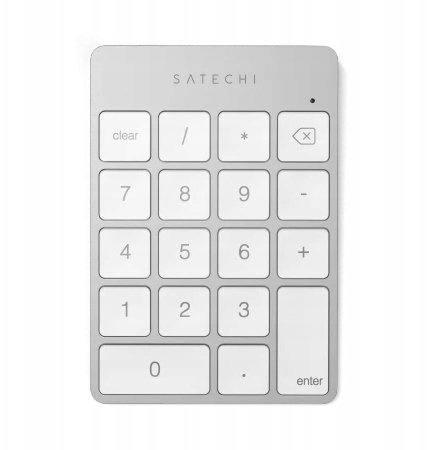 Klawiatura Satechi Slim Wireless Keypad - aluminiowy klawiatura numeryczna Bluetooth (silver)