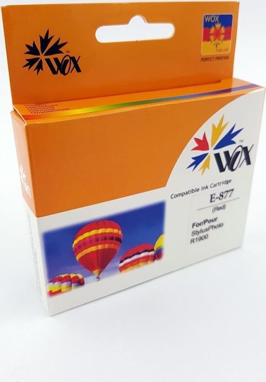 Tusz THI Zgodny Tusz Red do EPSON Stylus Photo R1900 / T0877 C13T08774010 / Czerwony / 21ml / zamiennik uniwersalny