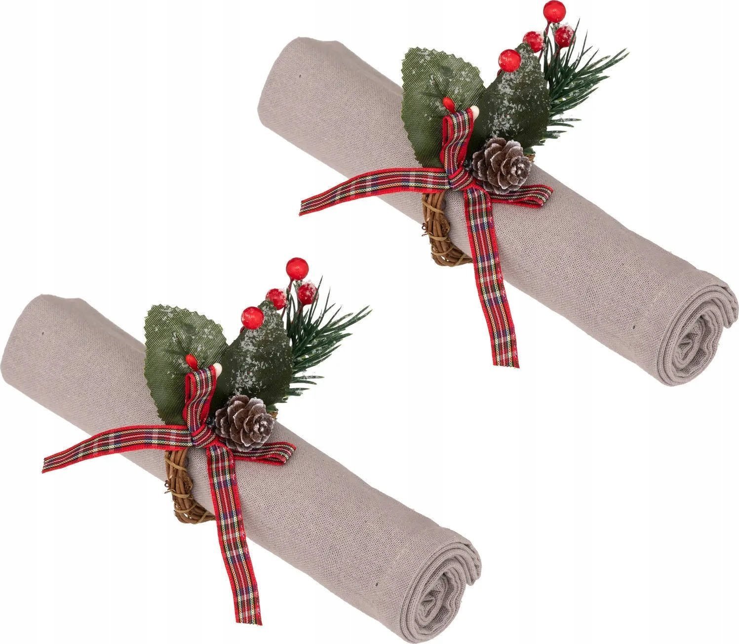 Atmosphera Obrączki na serwetki świąteczne, 2 szt.