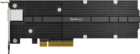 Kontroler Synology PCIe 3.0 x8 - 2x M.2 PCIe NVMe + 10Gbe Ethernet (E10M20-T1)