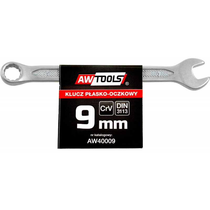 AWTools Klucz płasko-oczkowy 9mm (AW40009)