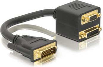 Kabel Delock 0.15m czarny (65052)