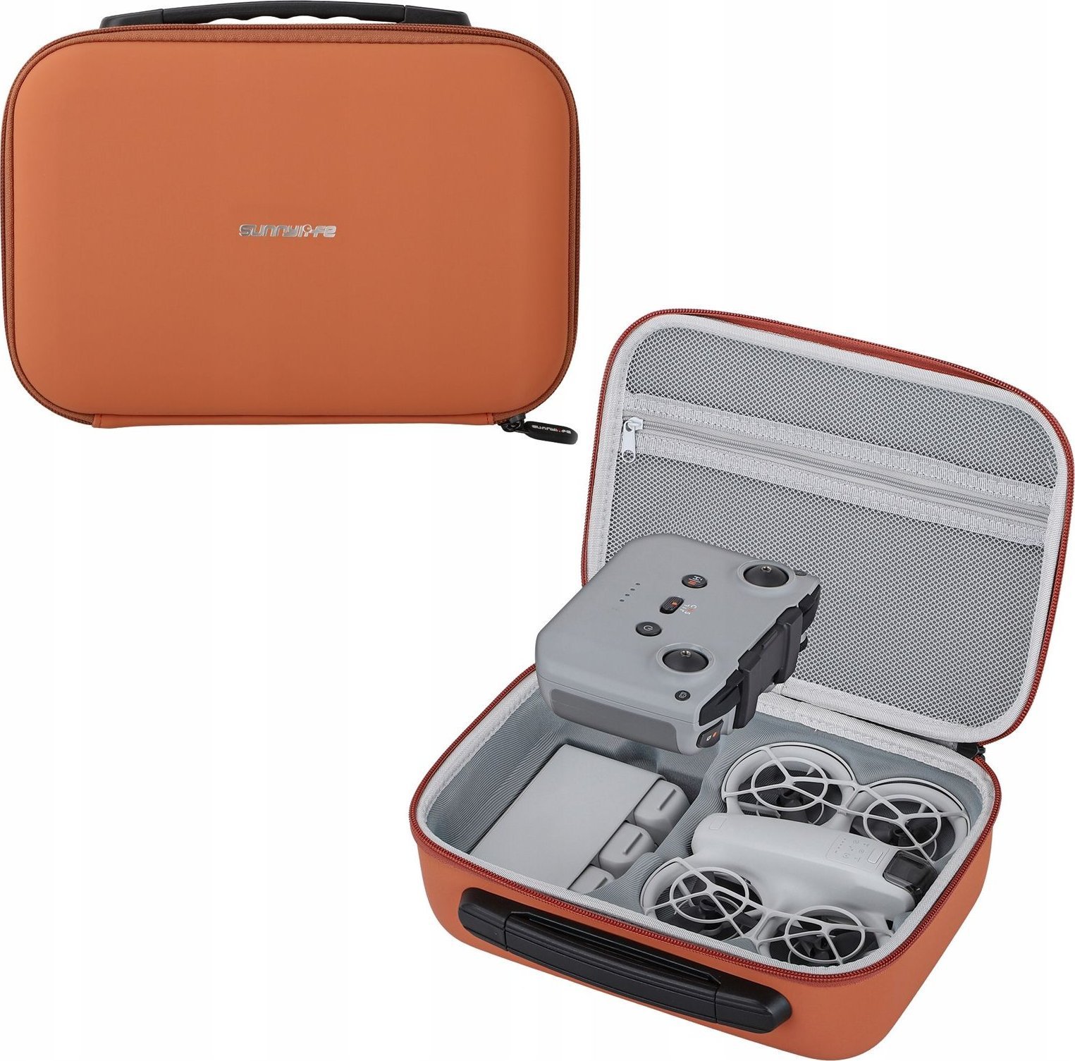 SunnyLife Walizka Pokrowiec Futerał Case do na DJI NEO + Kontroler Pilot + Akcesoria - Pomarańczowy / NE-B864