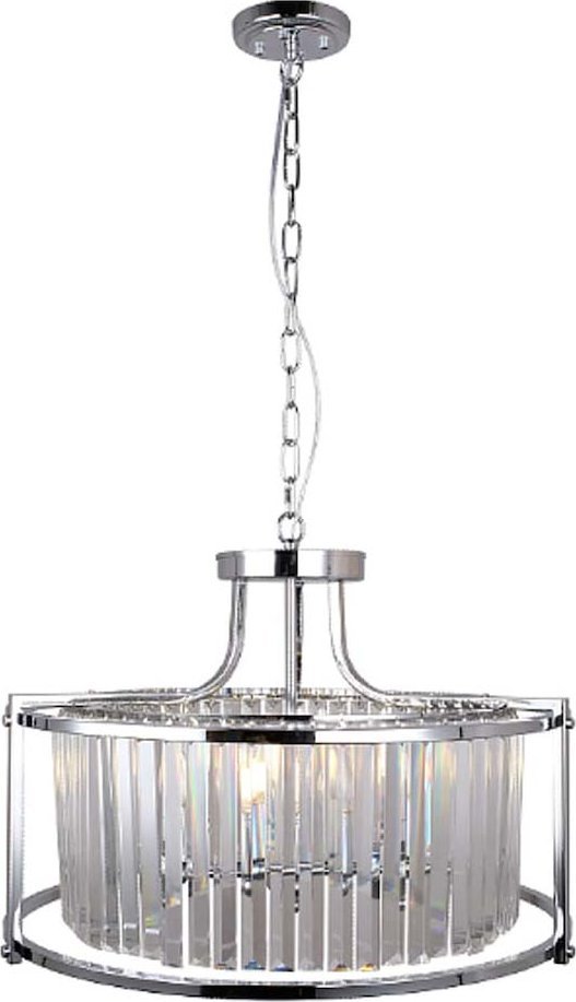 Lampa wisząca Copel Wisząca lampa glamour CGASBURP na łańcuchu nad stół chrom