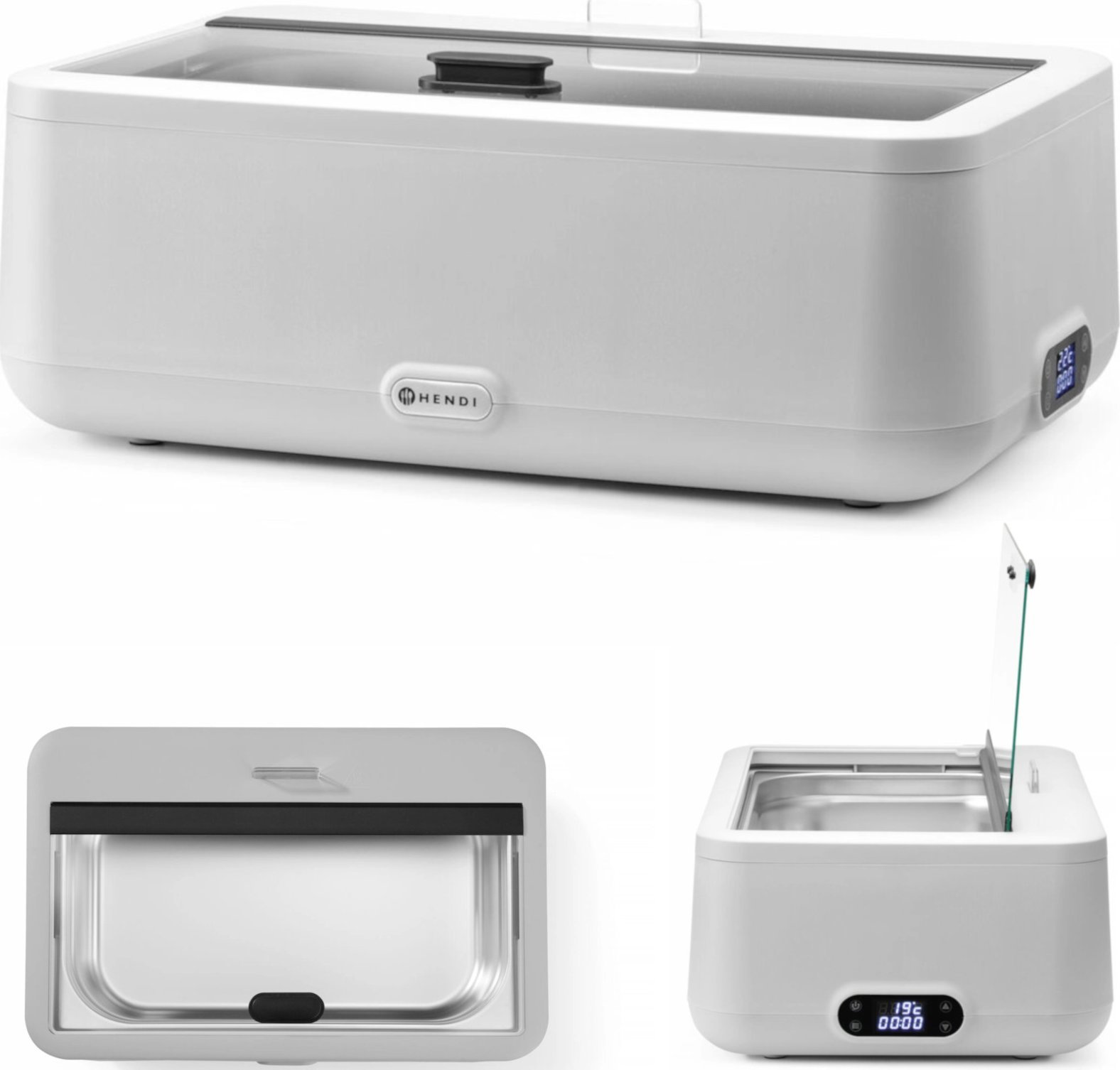 Hendi Podgrzewacz bemar elektryczny UNIQ 607 x 402 mm 700 W - biały Podgrzewacz bemar elektryczny UNIQ 607 x 402 mm 700 W - biały