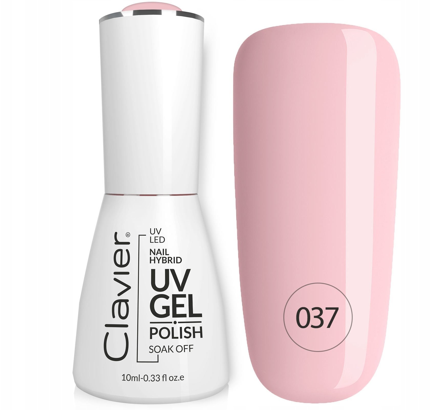 Realac CLAVIER_Nailsology Gel Polish hybrydowy lakier 037 Bubble Gum 8ml