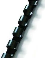 Grzbiety do bindowania czarne 19mm - 10 szt