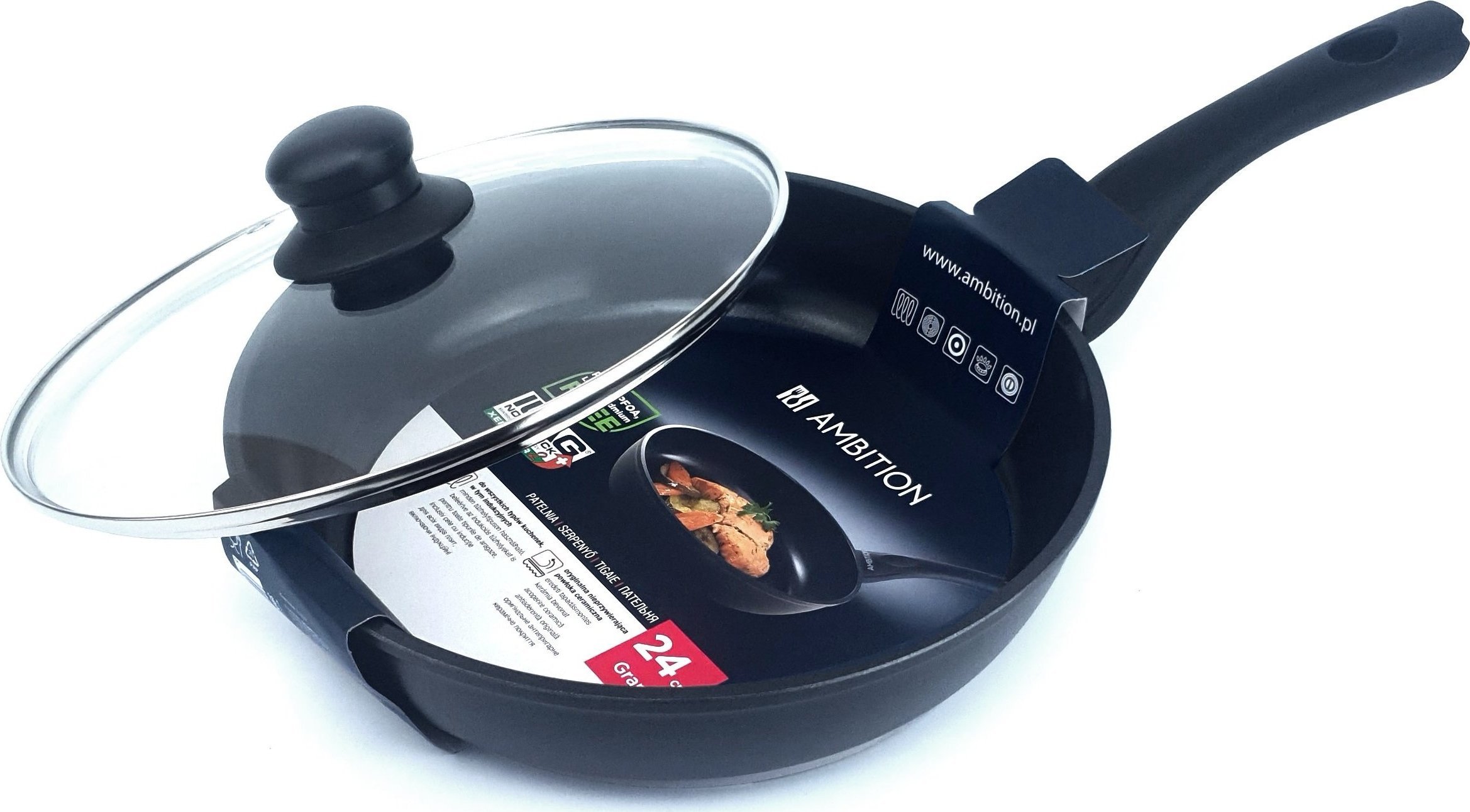 Patelnia Ambition ILAG 24cm 2szt.