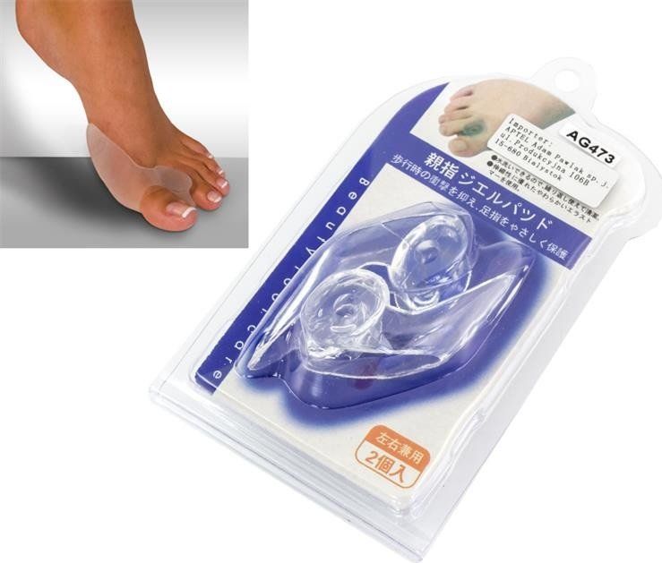 Apte AG473 ŻELOWY KLIN NA HALUKSY SILIKON 2 SZT. uniwersalny