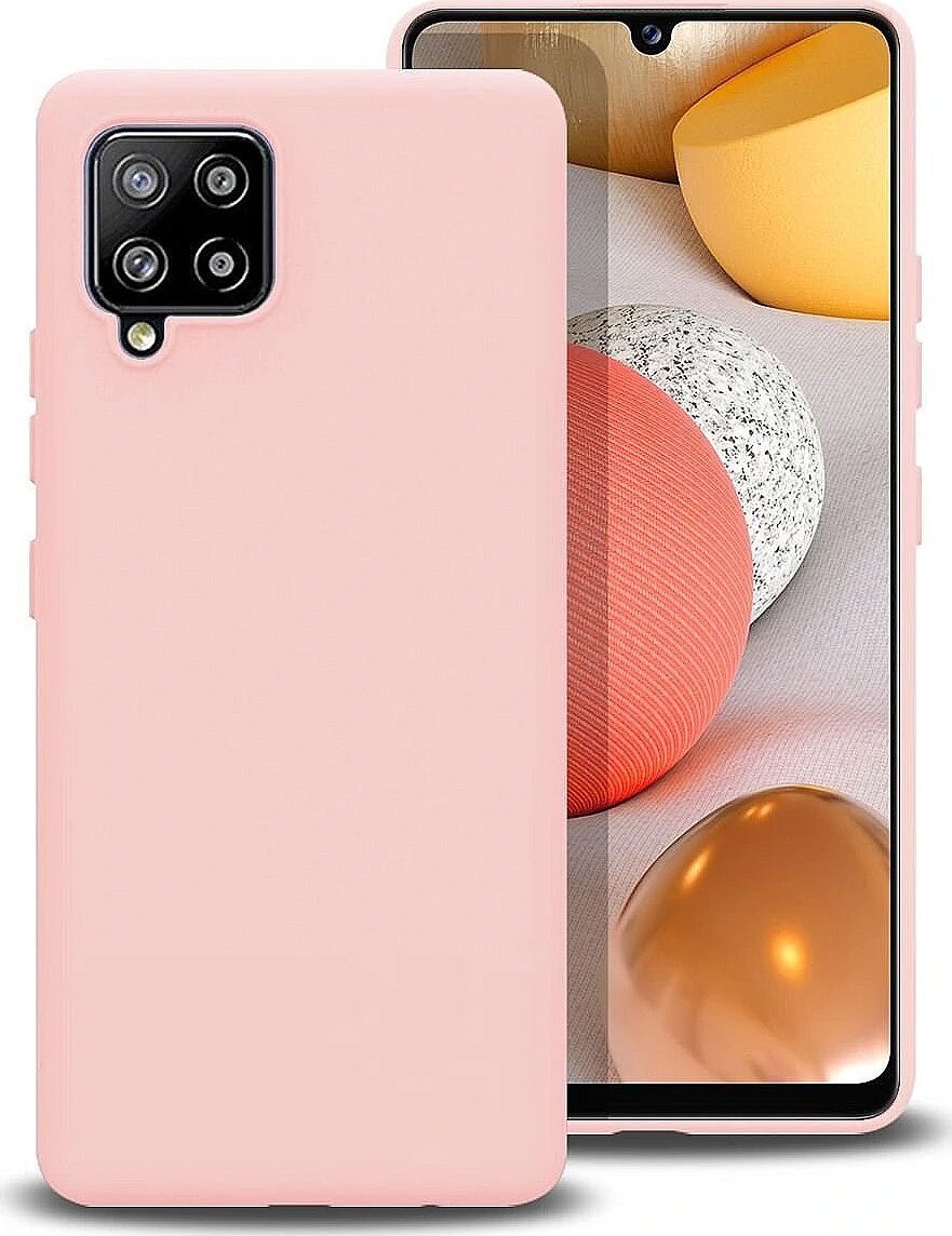 Mocco Liquid Silicone Soft Back Case for Samsung Galaxy A42 5G Pink