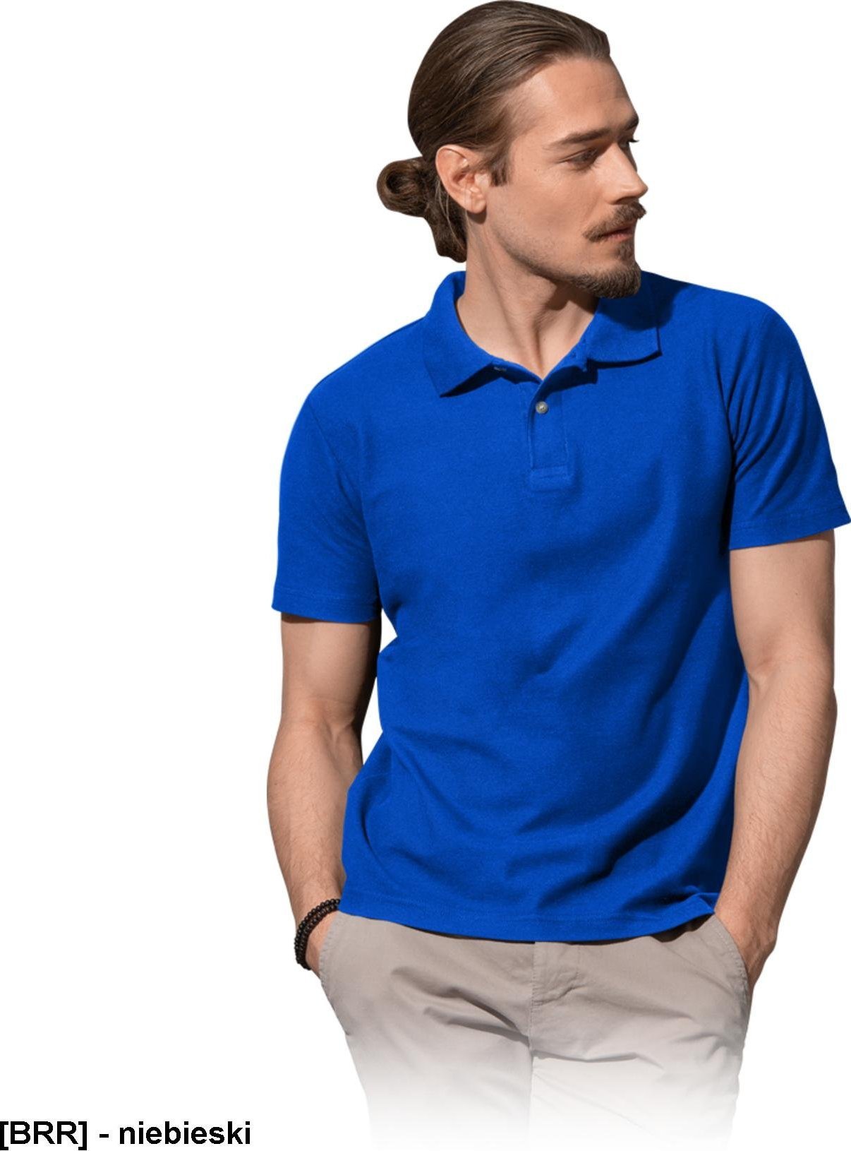 R.E.I.S. ST3000 - POLO MĘSKIE - niebieski XL