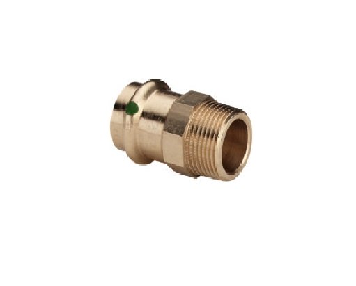 Viega Złączka przejściowa z SC-Contur 15mm x GZ 1/2" brąz - 105044