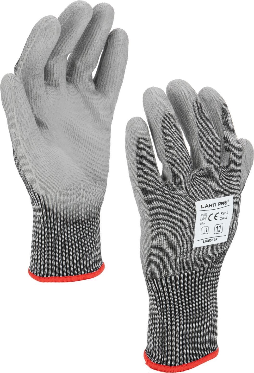 Rękawice pu cut res. f, l200507p, karta, "7", ce, lahti