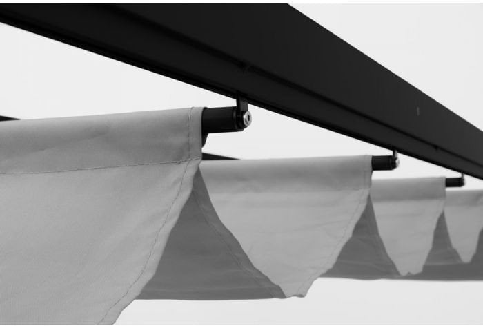 4Living Lauko pavėsinė pilkos spalvos, 3x3 m