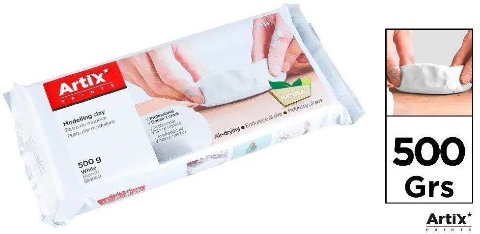 Glina modelarska 500g biała