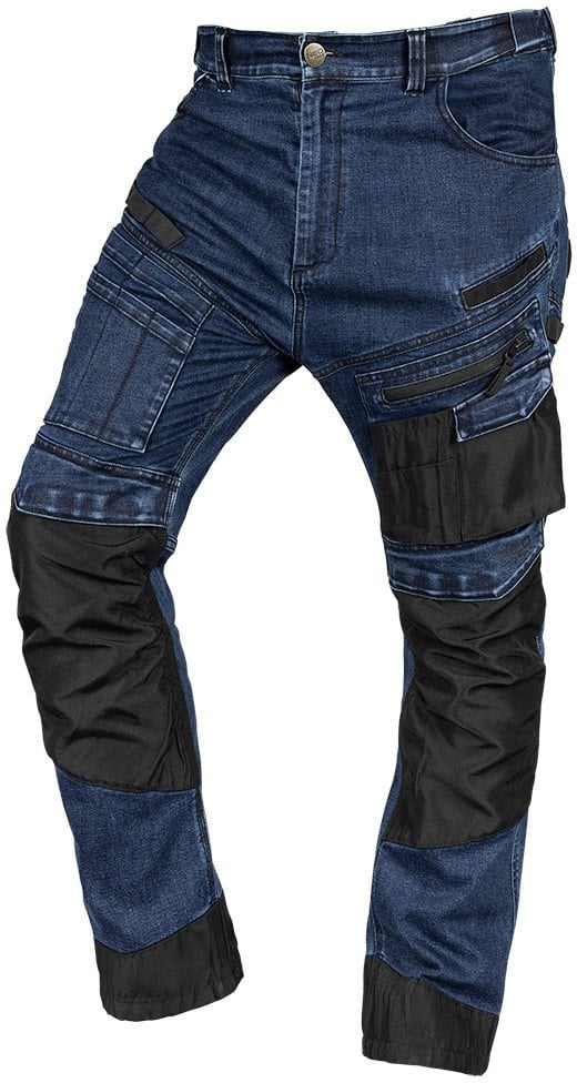 Spodnie robocze DENIM, wzmocnienia Oxford, granatowe, rozmiar M