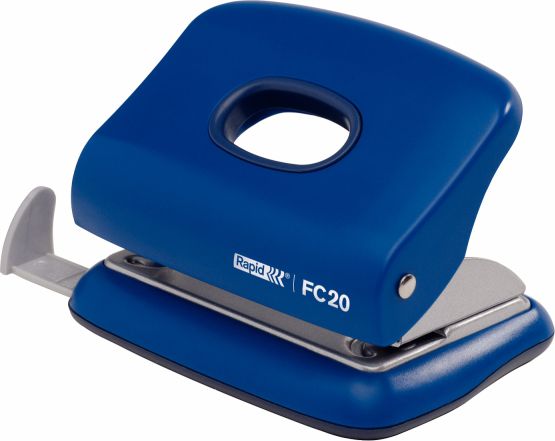 Dziurkacz Rapid 20 kartek Niebieski (10K125C)