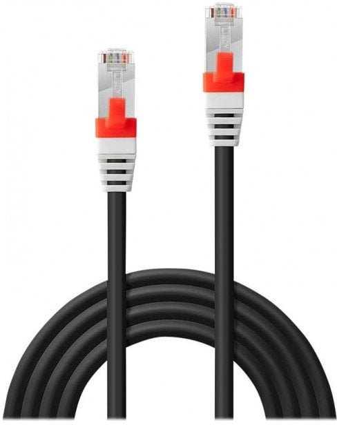 Lindy Patchkabel Cat6(A) SSTP / S/FTP PIMF schwarz 7.50m 10G (45367)