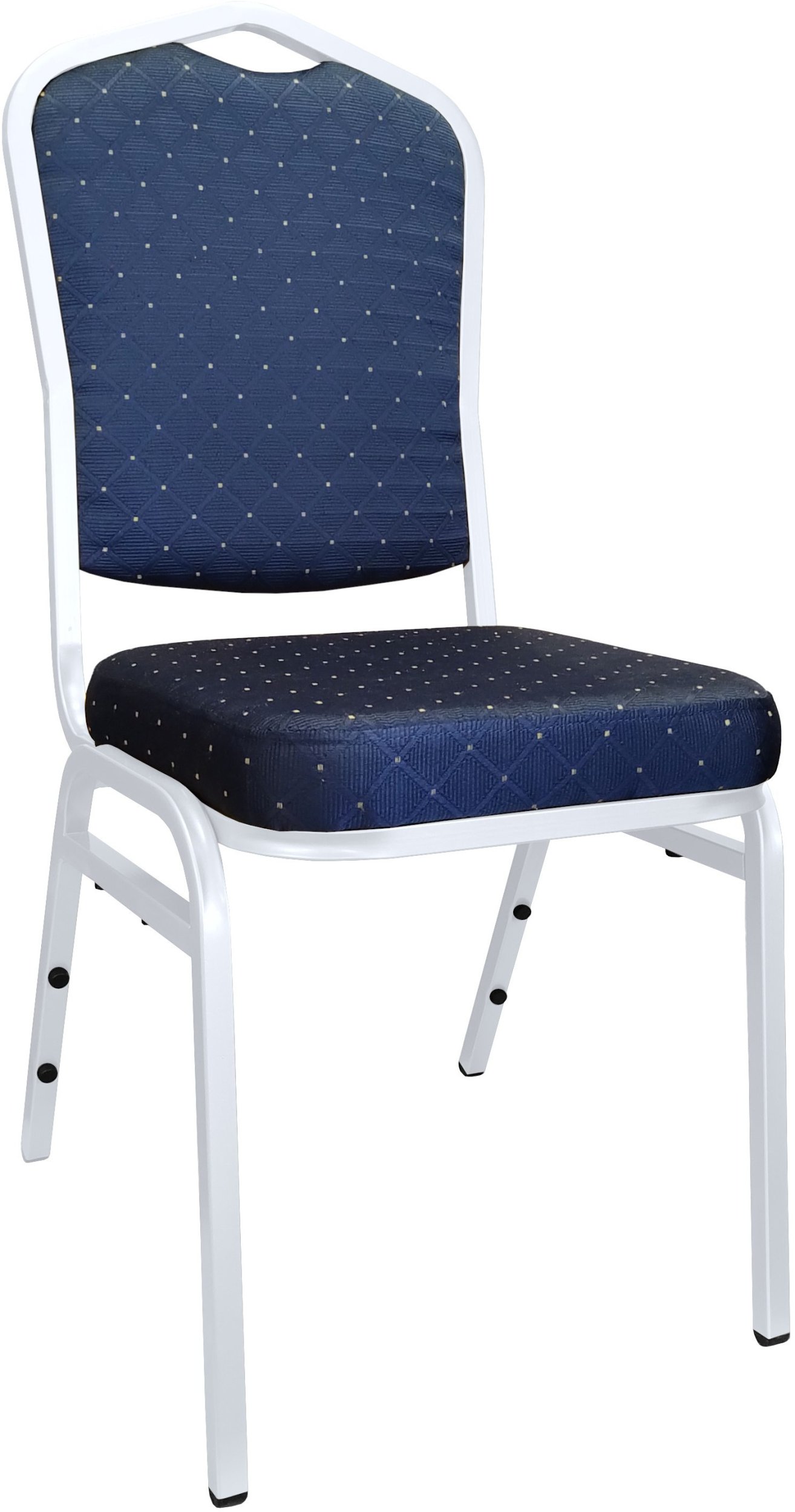 Krzesło Vega bankietowe konferencyjne stelaż biały Dot Granat
