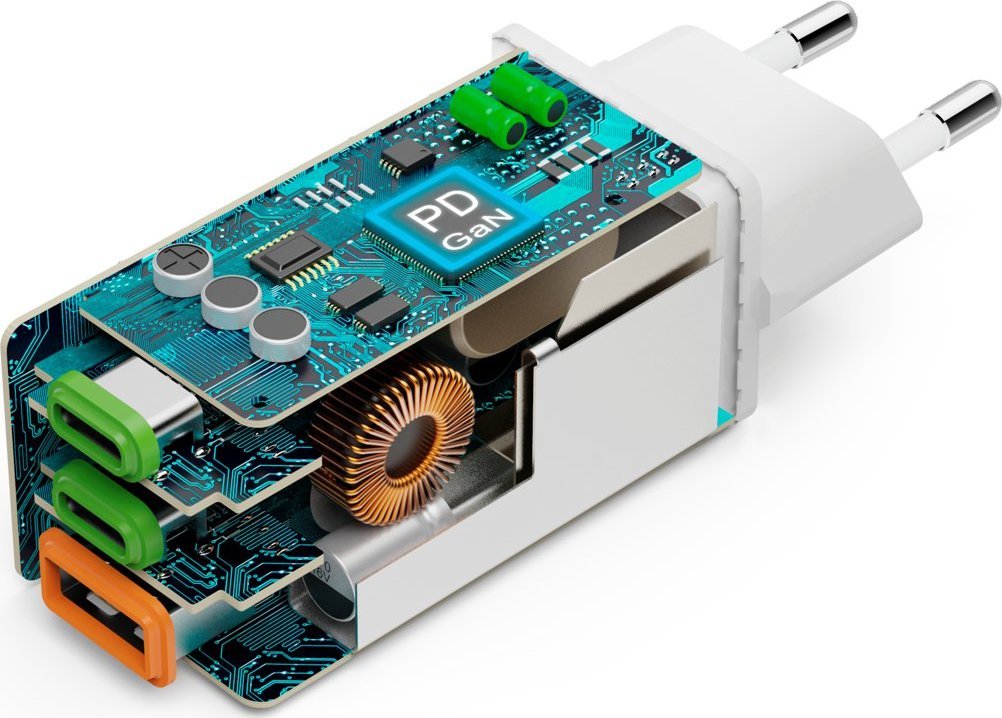 Ładowarka Hama Mini 1x USB-A 2x USB-C (201996)