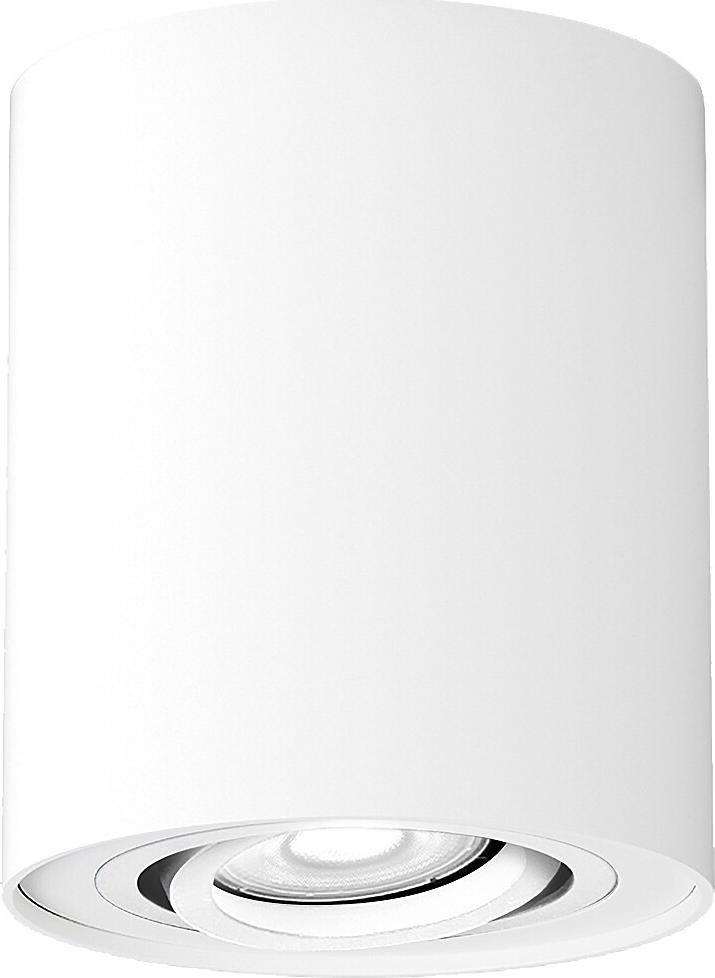 Lampa sufitowa Rabalux Sufitowa tuba metalowa Kobald biała lampa ruchoma nowoczesna